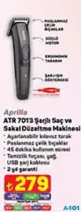 APRİLLA ATR 7013 ŞARJLI SAÇ VE SAKAL DÜZELTME MAKİNESİ
